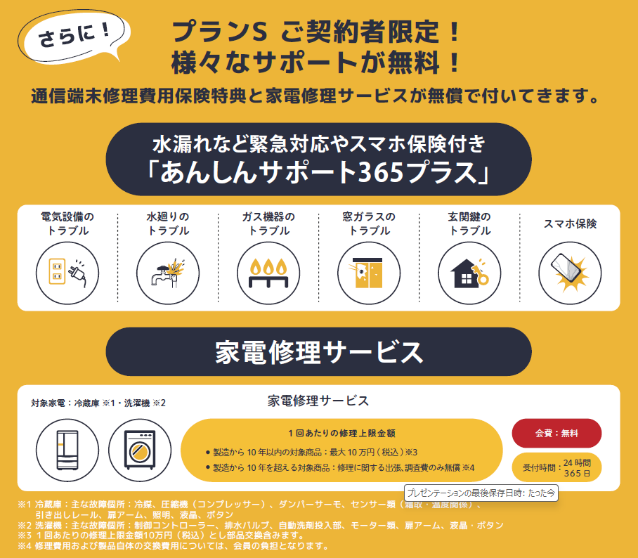 自宅の電気代も削減・手厚い保証プラン